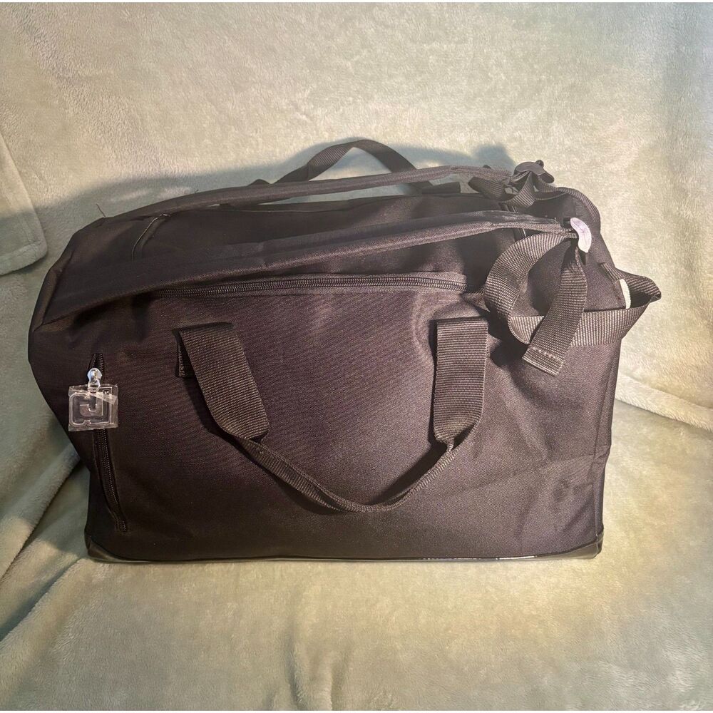 NWT Paco Rabanne Black Nylon Weekender Duffle Bag